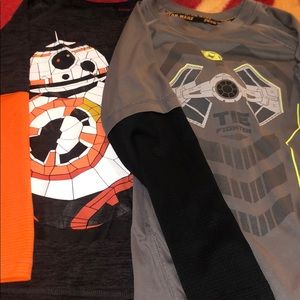 Bundle of 2 Star Wars LS Shirts Sz 6
